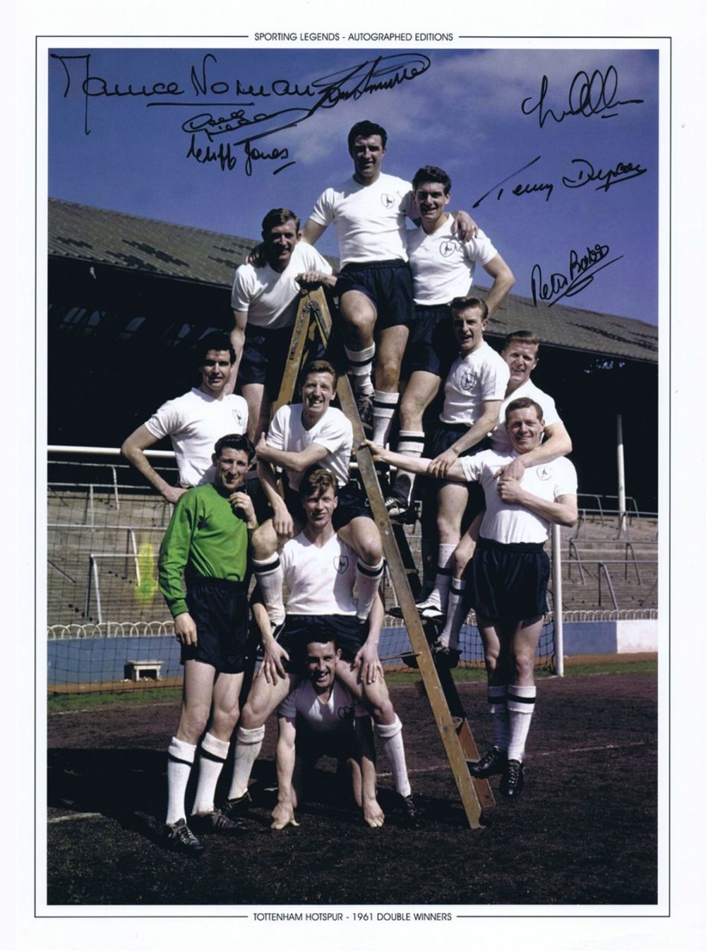 Lot 109: Autographed Tottenham 16 X 12 Photographic-Edition : Col,...