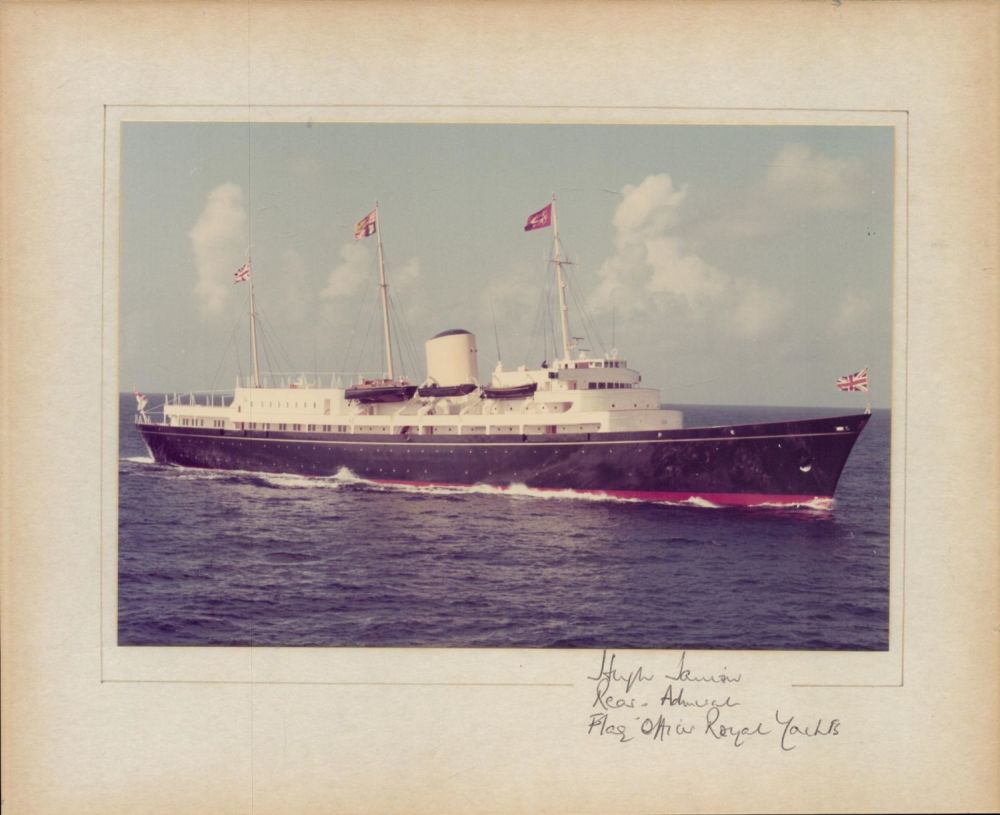 Lot 118: Rear Admiral Sir Hugh Janion signed -Royal Yach...