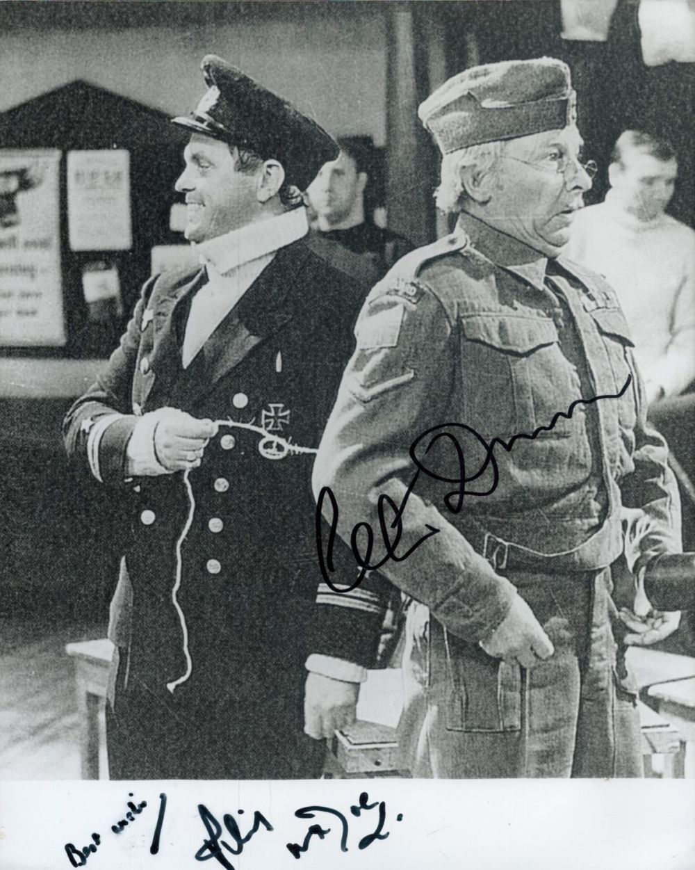 Lot 128: Clive Dunn and Philip Madoc signed Dads Army...