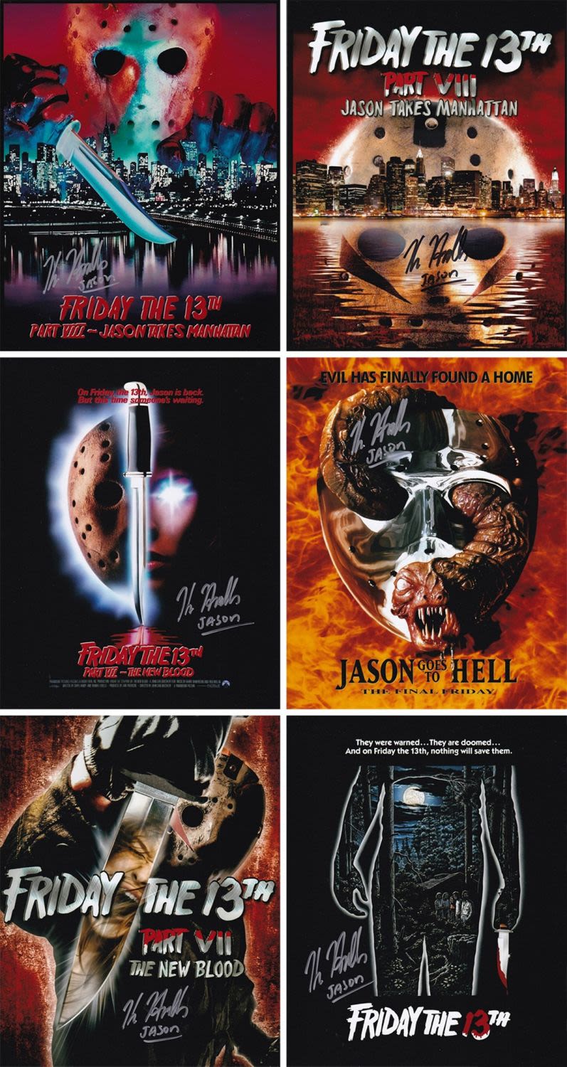 Lot 139: SALE! Lot of 6 Horror Jason Voorhees hand...