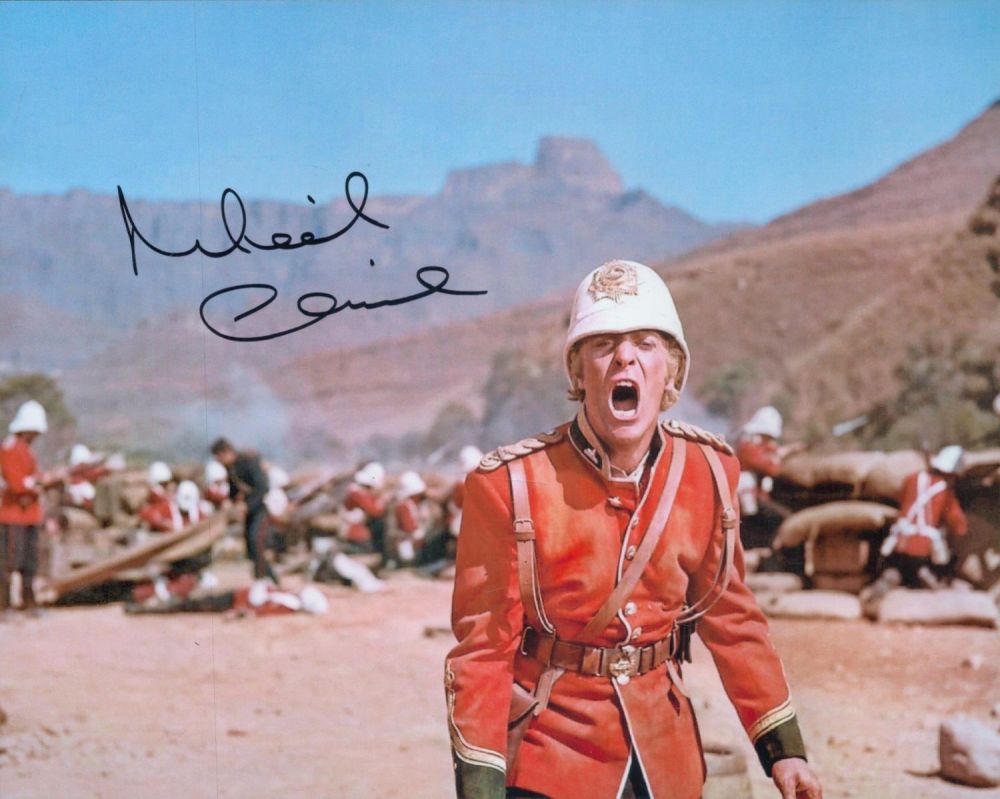Lot 181: Michael Caine signed 10x8 inch Zulu colour photo....