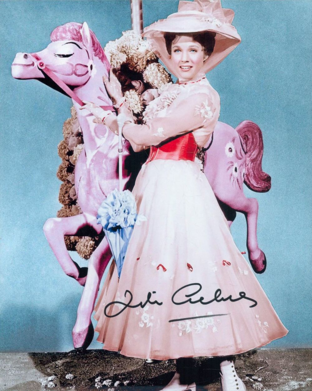 Lot 186: Julie Andrews signed 10x8 inch Mary Poppins colour...