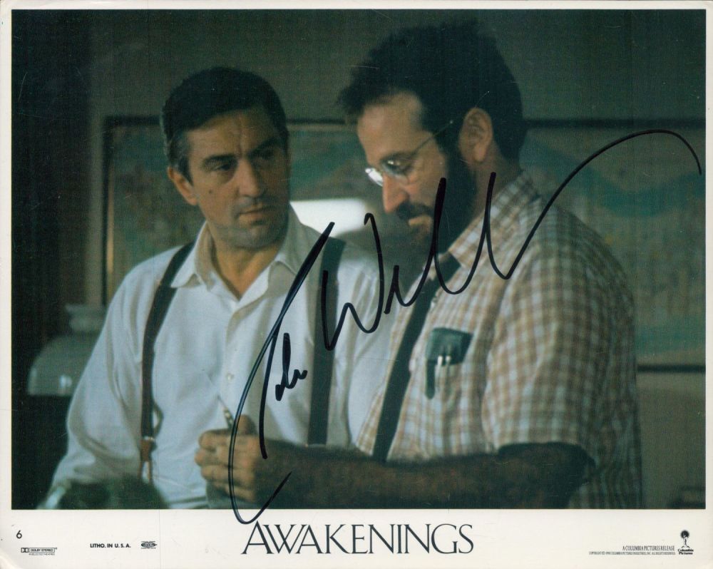Lot 188: Robin Williams signed 10x8 inch Awakenings colour lobby...