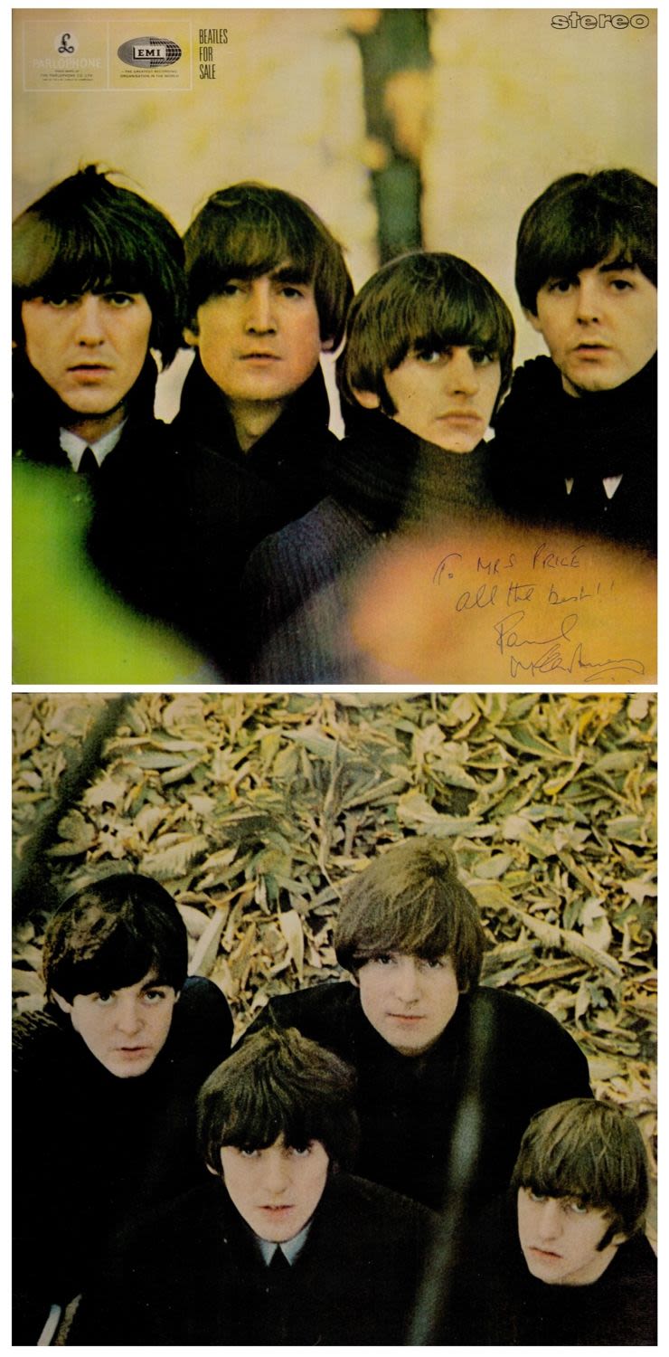 Lot 210: Paul McCartney signed Beatles for Sale colour picture...