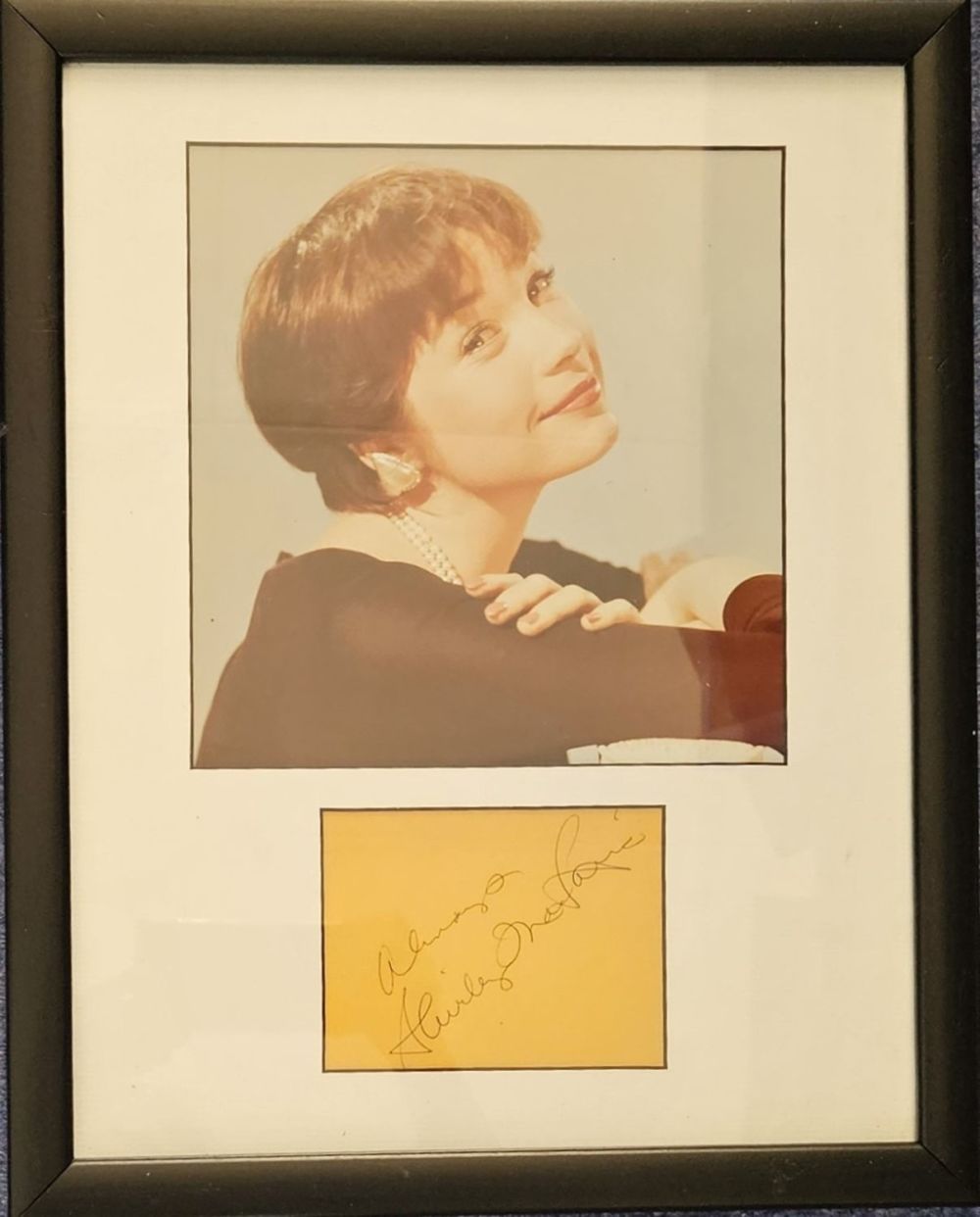 Lot 224: Shirley Maclaine 15x13 inch overall framed and mounted...