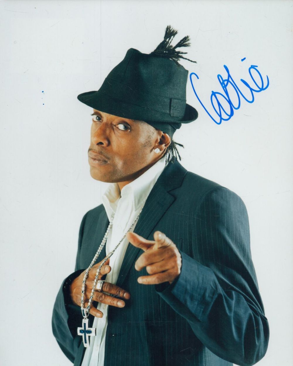 Lot 55: Coolio signed 10x8 inch colour photo. Good condition....