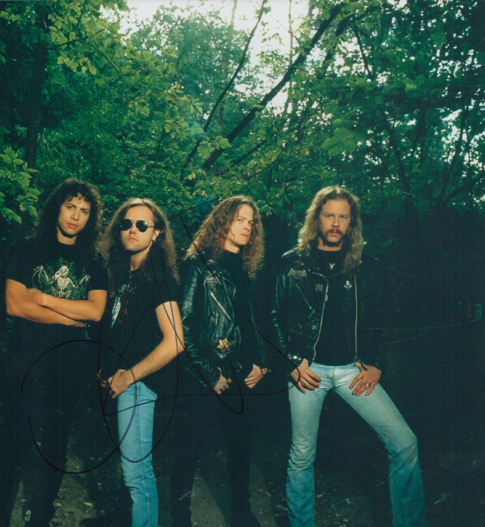 Lot 70: Kirk Hammett signed 10x8 inch Metallica colour photo....