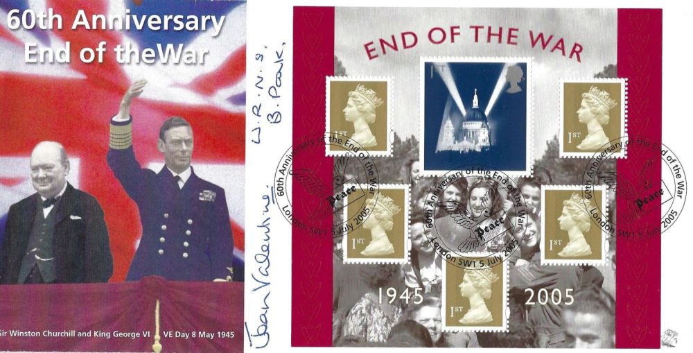 Lot 136: Jean Valentine signed 60TH Anniversary End of the...