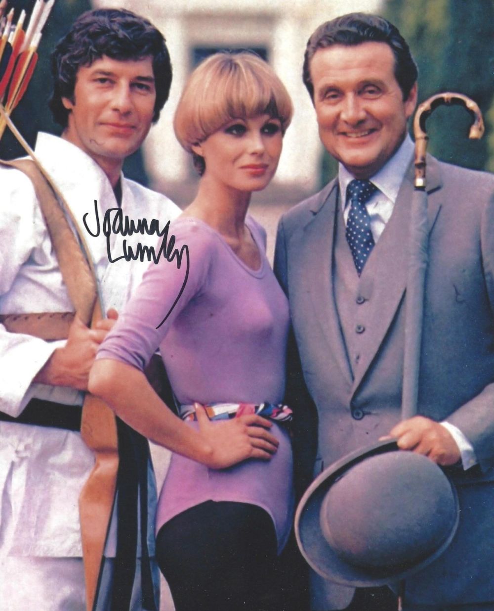 Lot 166: Joanna Lumley signed New Avengers 10x8 inch colour...