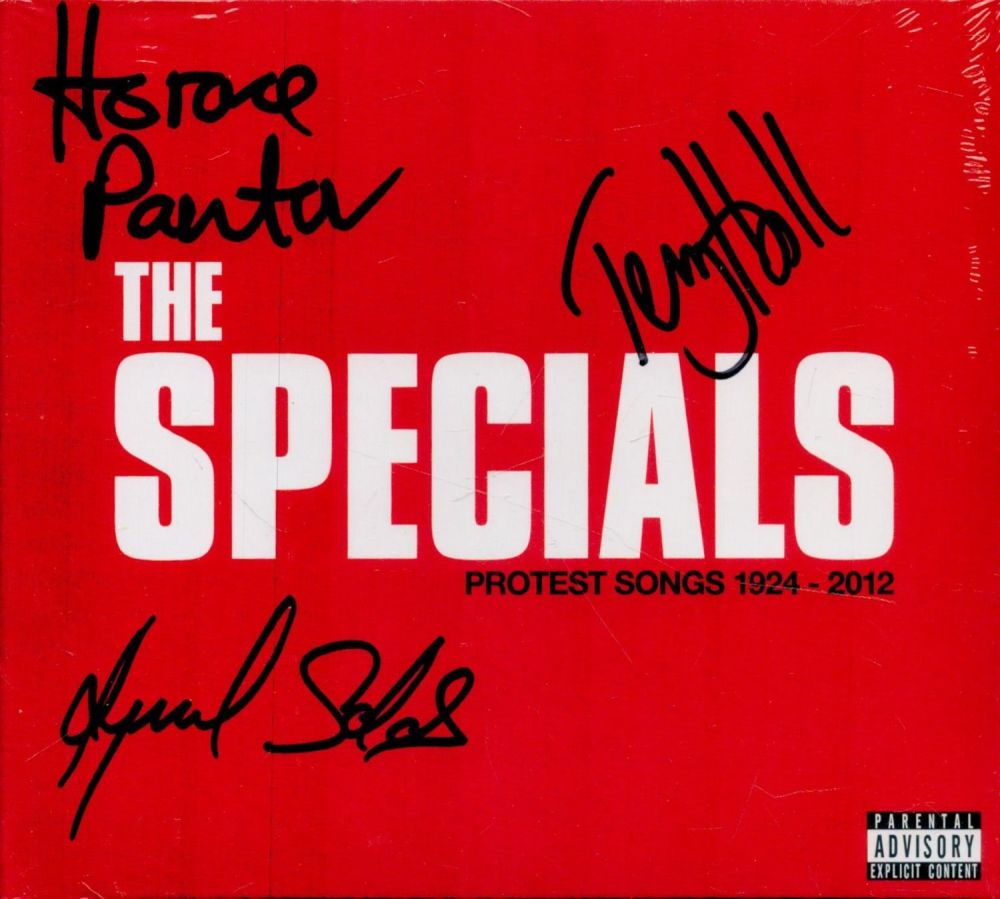 Lot 201: The Specials multi signed Protest Songs CD sleeve...