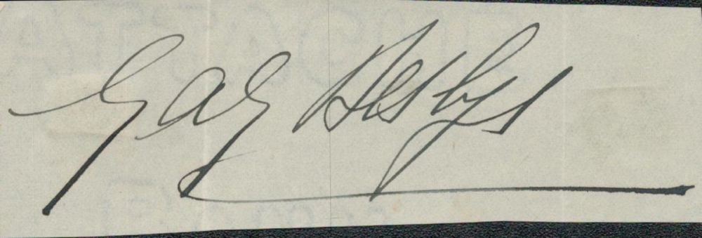 Lot 208: Gaby Deslys signed album page cutting 4x2 inch...