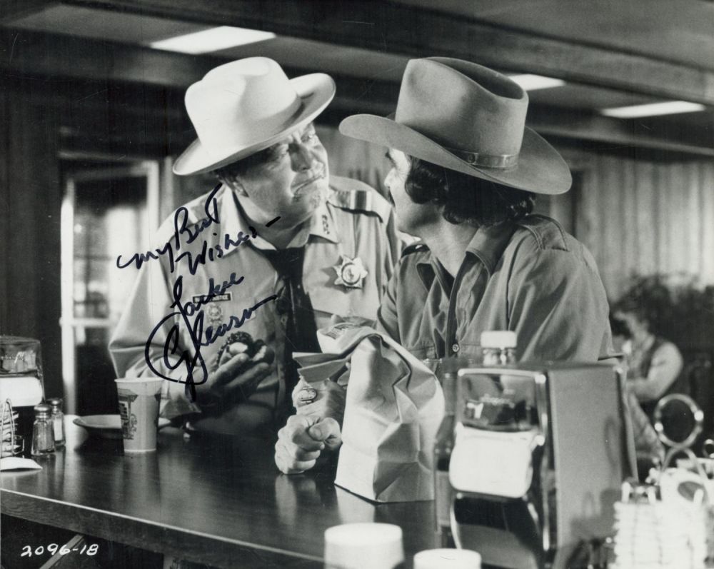 Lot 248: Jackie Gleason signed Smokey and the Bandit 10x8...