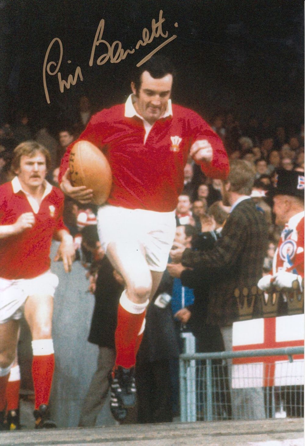 Lot 279: Autographed PHIL BENNETT 12 x 8 photo :...