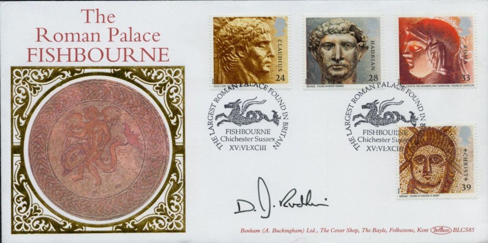 Lot 283: David J. Rudkin signed FDC Benham. The Roman...