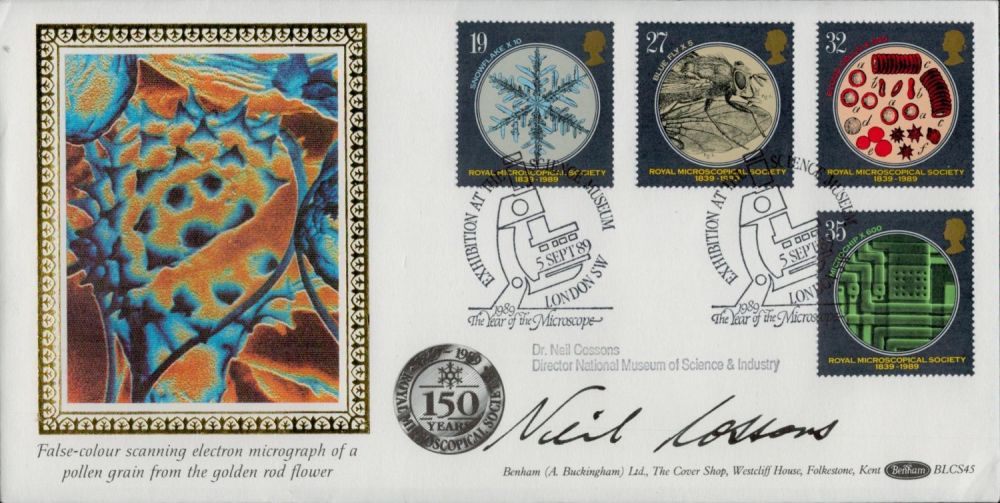 Lot 284: Dr. Neil Cossons signed FDC Benham. Director National...