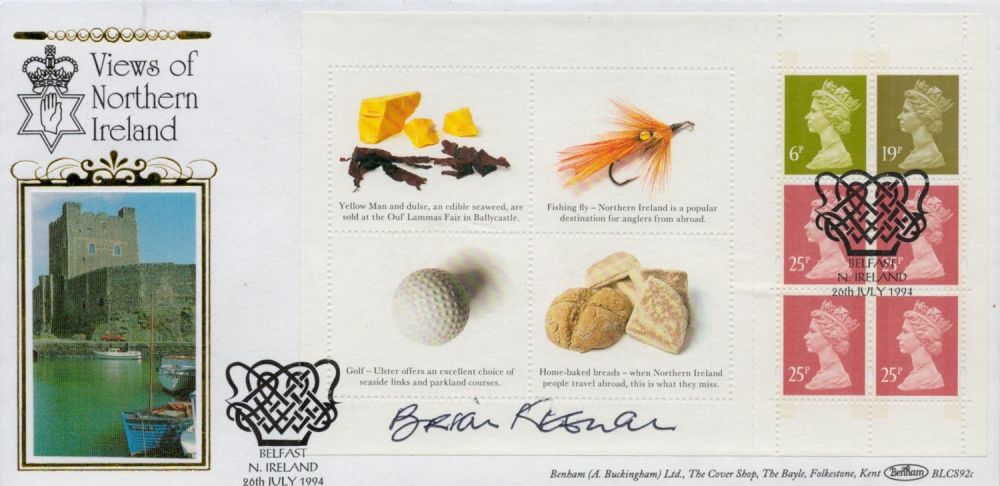 Lot 288: Brian Keenan signed FDC Benham. Views of Northern...