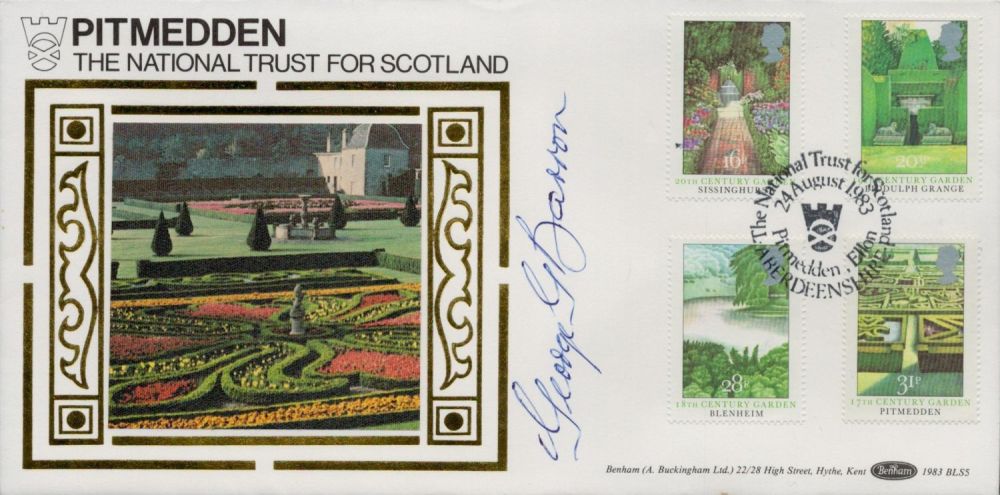 Lot 295: George Barron signed FDC Benham. PITMEDDEN. The National...