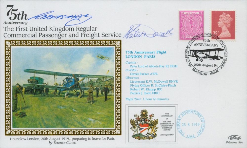 Lot 298: Multi signed Peter Lord of Abbotts-Hays. Lieutenant K.W....