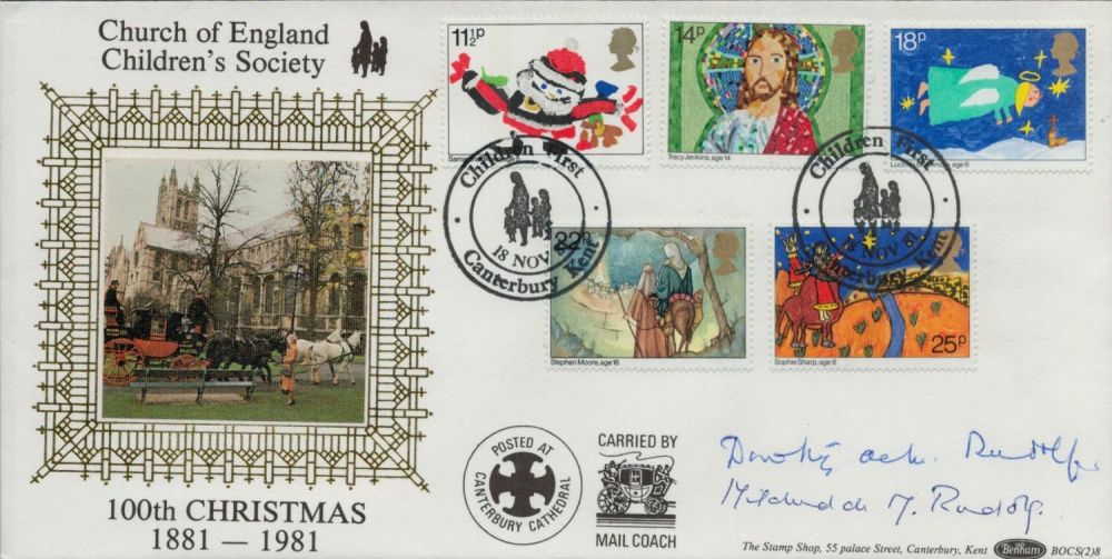 Lot 299: Multi signed Dorothy Rudolf. Edward Rudolf FDC Benham....