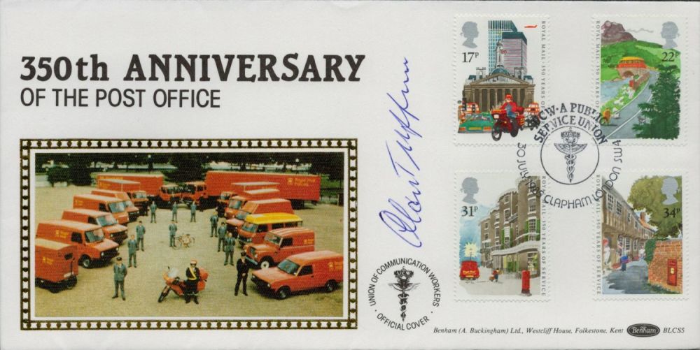 Lot 300: Alan Tuffin signed. FDC Benham. 350th Anniversary of...