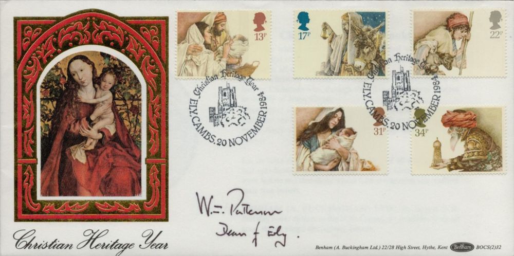 Lot 301: William Patterson Dean of Ely signed FDC Benham....