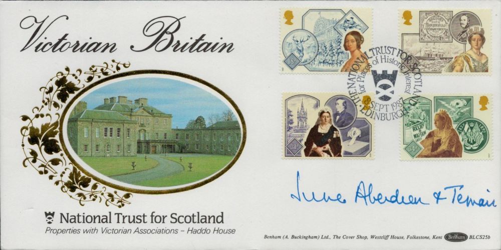 Lot 304: June Aberdeen and Temair signed FDC Benham. Victorian...