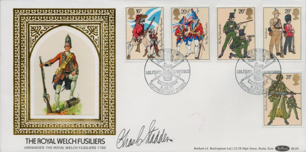 Lot 314: Chas C. Stadden signed FDC Benham. The Royal...