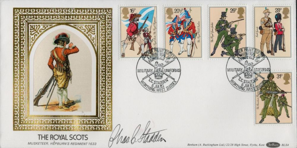 Lot 315: Chas C. Stadden signed FDC Benham. The Royal...