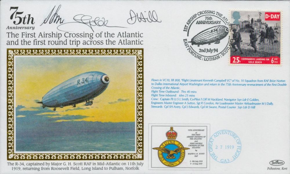 Lot 318: Multi signed Sqn Ldr E Golden/D. Hill plus...