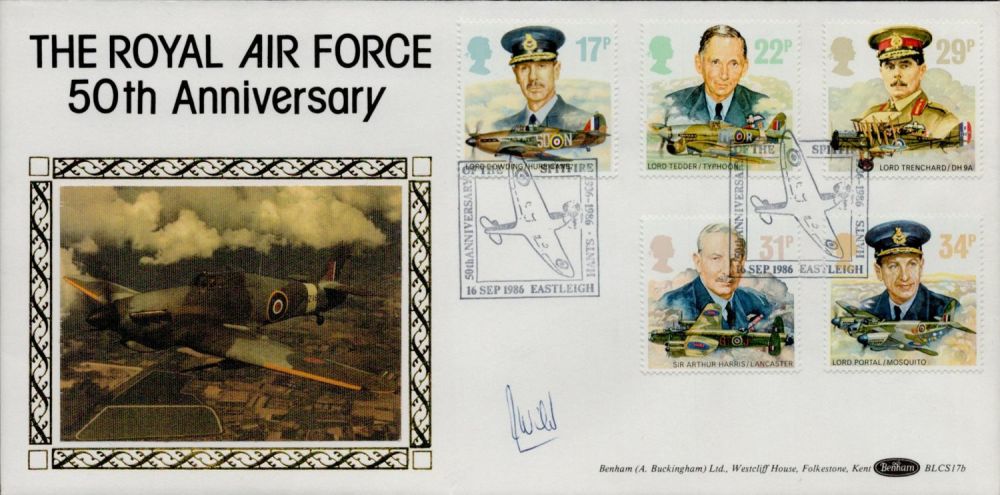 Lot 323: J.G Wild signed FDC Benham. Pilot: FLT. LT....