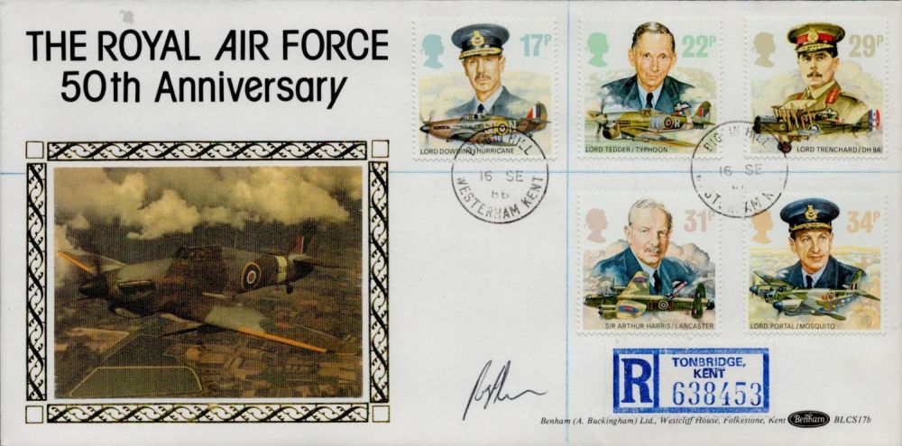 Lot 324: F.J O'Flynn signed FDC Benham. Pilot: FLT. SGN...