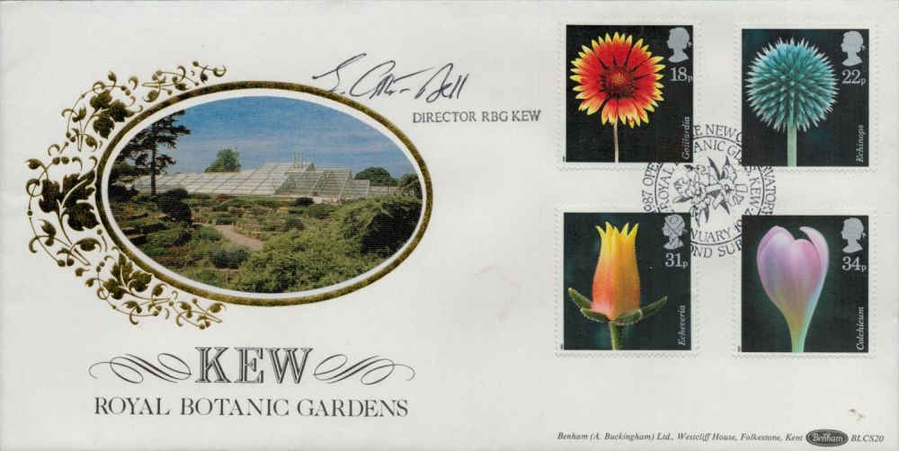 Lot 325: Richard Deverell signed FDC Benham. Director RBG KEW....