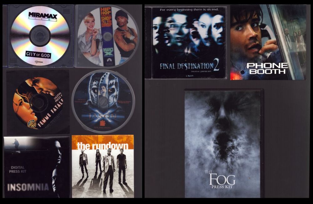 Lot 400: Tv and Film collection of 9 digital press...