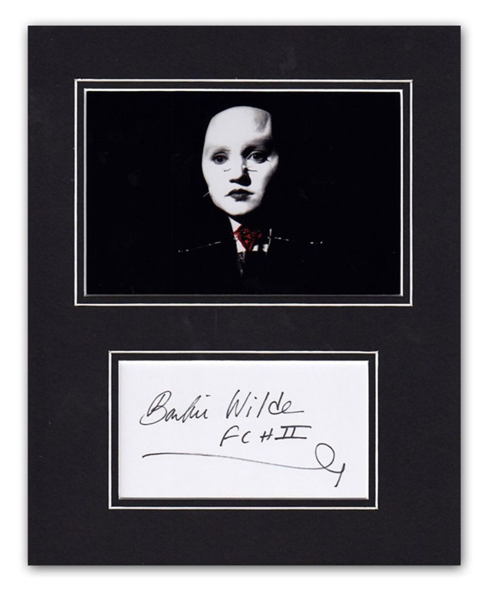 Lot 419: SALE! Hellraiser Barbie Wilde hand signed professionally mounted...