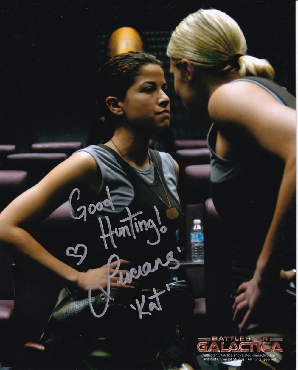 Lot 422: SALE! Battlestar Galactica Luciano Carro hand signed 10x8...