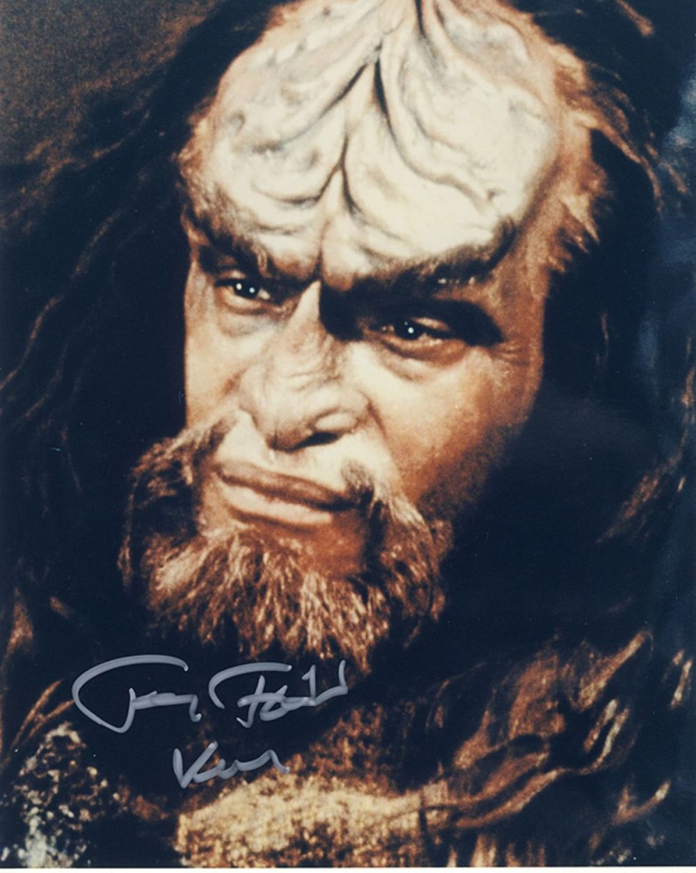 Lot 440: SALE! Star Trek Tony Todd hand signed 10x8...