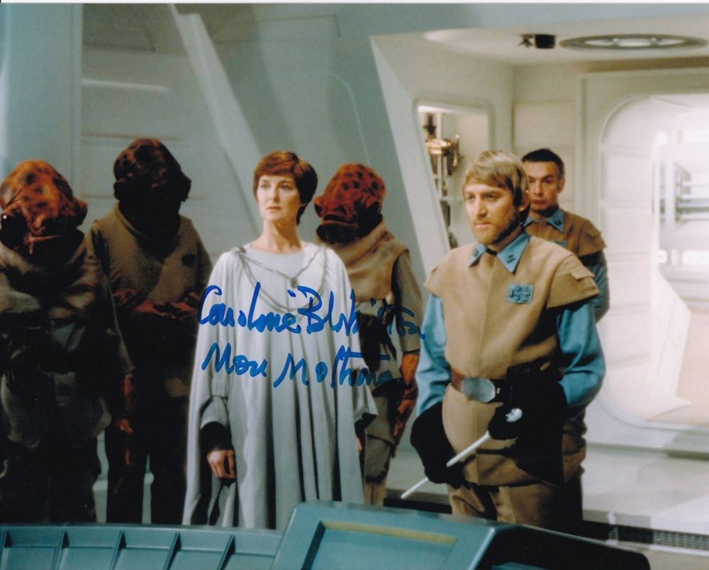 Lot 446: SALE! Star Wars Caroline Blakiston hand signed 10x8...