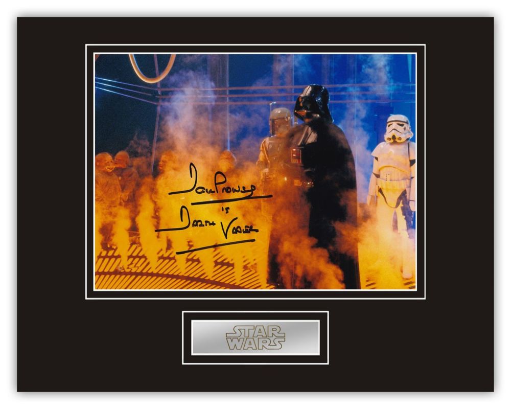 Lot 451: SALE! Star Wars Dave Prowse hand signed professionally...
