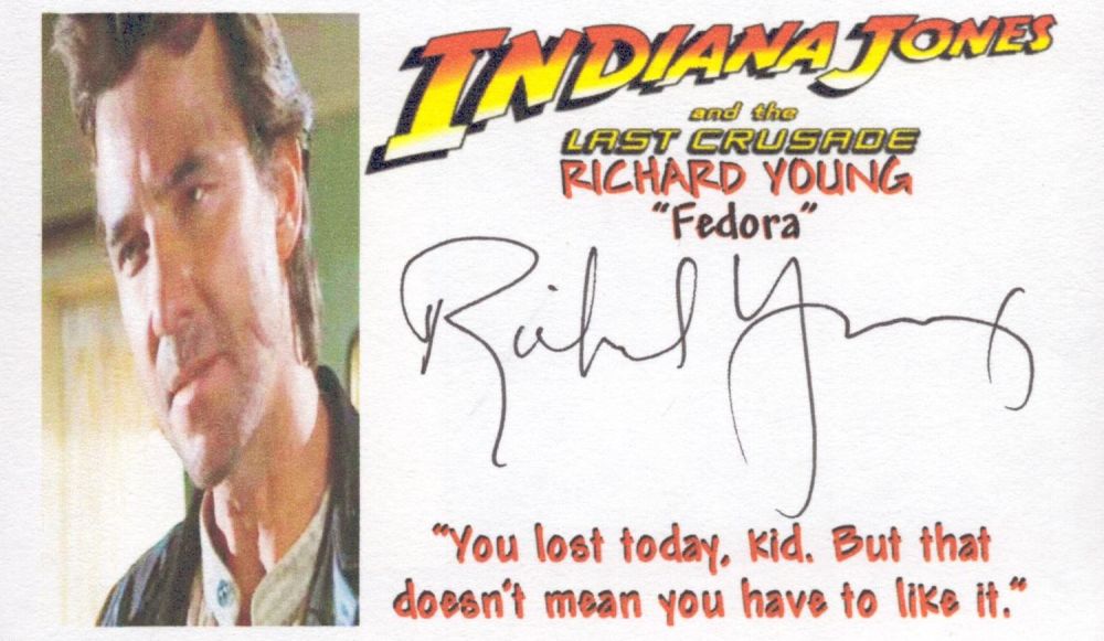 Lot 477: Richard Young signed Fedora Indiana and The Last...