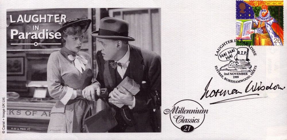 Lot 492: Norman Wisdom signed Laughter in Paradise Millenium 21...