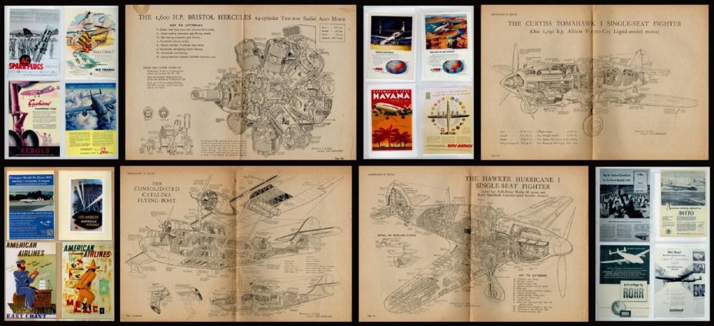 Lot 508: Aircraft Publications Collection of 10 Two-Page Articles (The...
