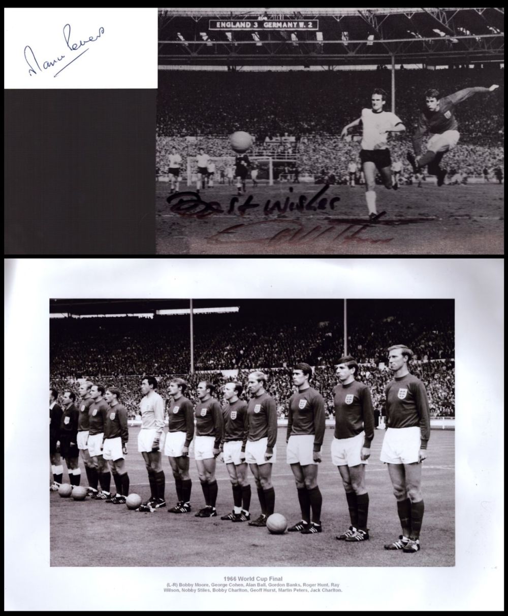 Lot 521: Sport England 66 Legend Geoff Hurst Signed 8x6...