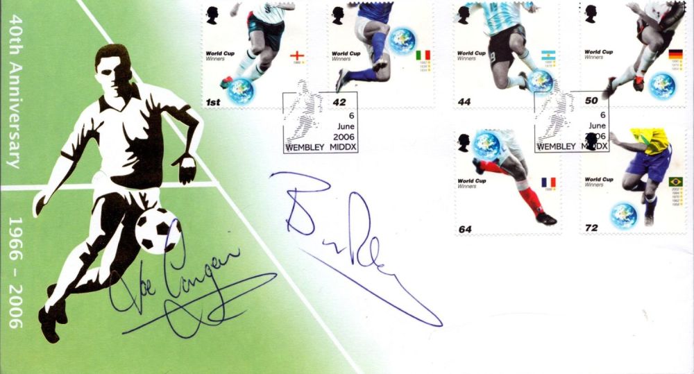 Lot 526: Football Joe Corrigan and Bryan Robson signed 40th...