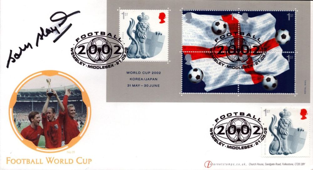 Lot 531: Football Johnny Haynes signed World Cup 2002 Internetstamps...