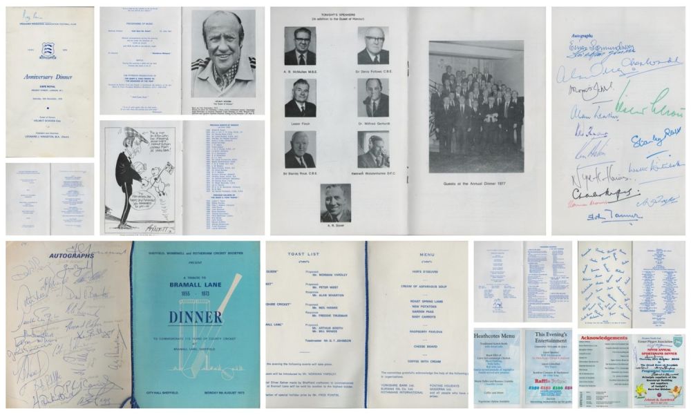 Lot 561: Collection of 3 x Dinner Menu. Multi signed...