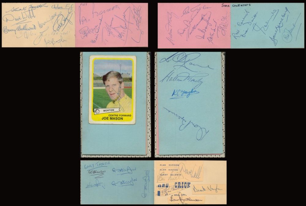 Lot 598: Autograph Book Mostly Football Inc. Chelsea Players Dave...