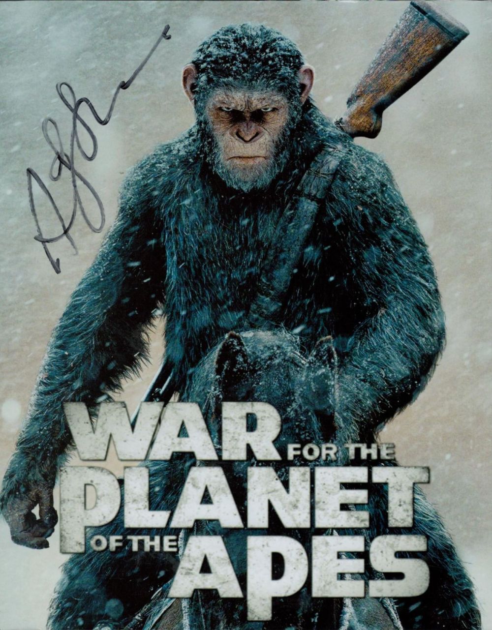 Lot 646: Andy Serkis signed 10x8inch War for the planet...