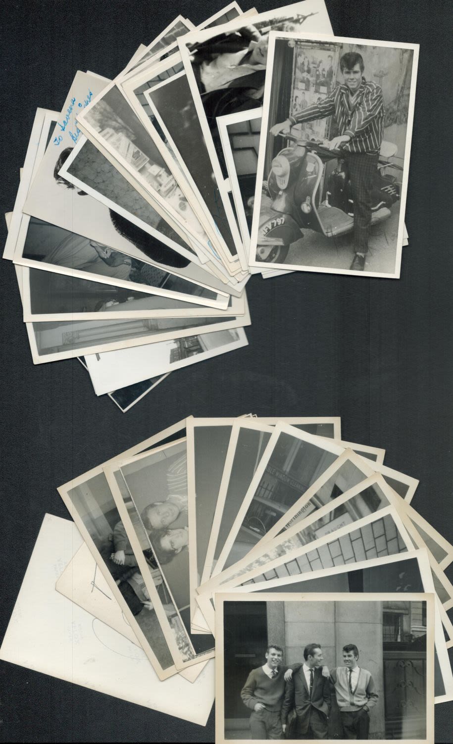 Lot 671: Pop music circa 1960/62 signed photos. Some duplicates...