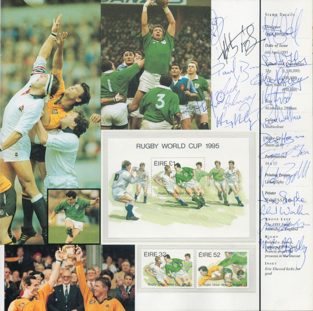 Lot 684: Irish stamp yearbook 1994-1995 signed inside by Irish...