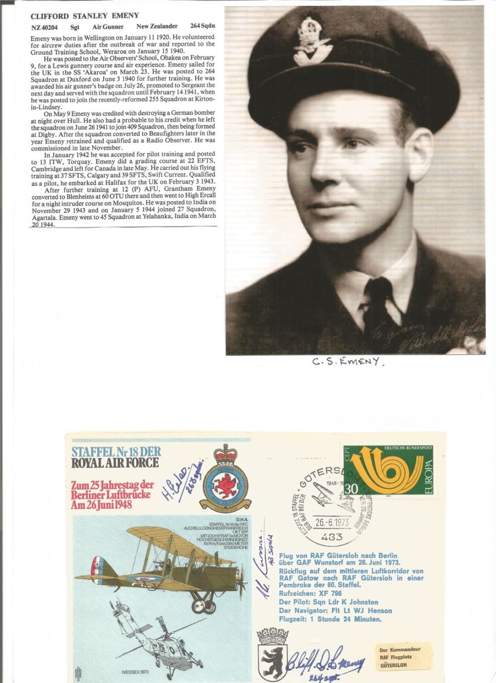 Lot 750: WW2 BOB fighter pilot Henry Eeles 263 sqn,...